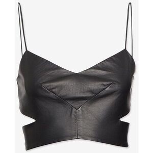 NICHOLAS LEATHER BRA CROP TOP SIZE SMALL/MEDIUM